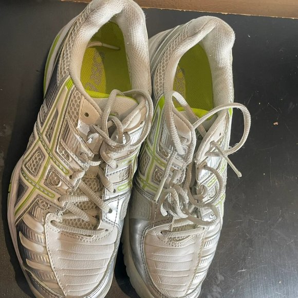 Asics Women's White Gel Challenger 9 Lace Up Running Sneakers E353Y Size 7 - Picture 2 of 9